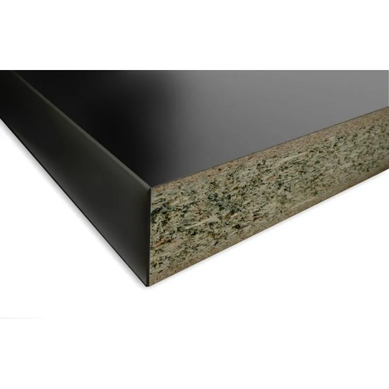 Plan De Travail Noir Extra Mate 38X640X3050Mm