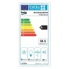 Hotte murale décorative B300 60cm Noir - BEKO - BHCA66641BFBHS