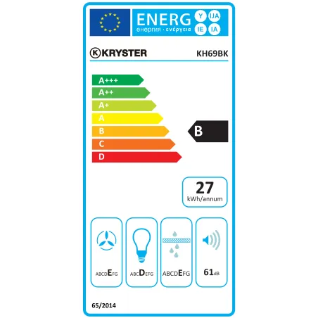 HOTTE DE CUISINE KH69BK - KRYSTER