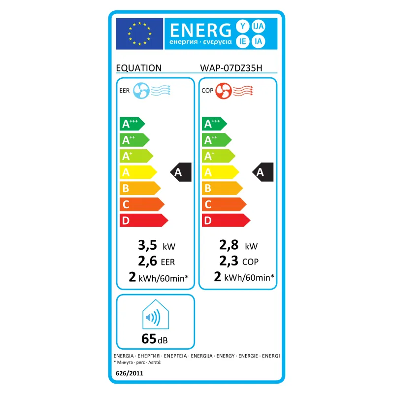 Climatiseur mobile réversible EQUATION design 3 3500 w