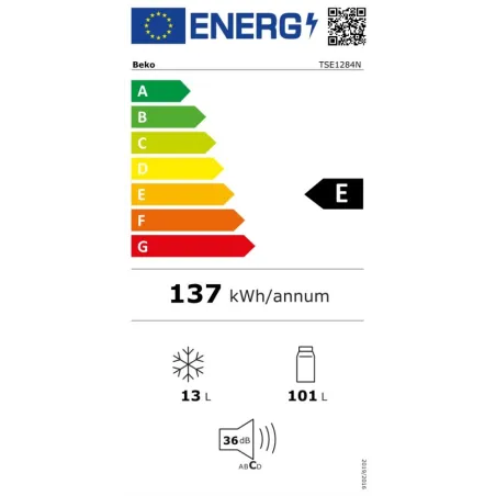 Réfrigérateur Top -114L - BEKO - TSE1284N