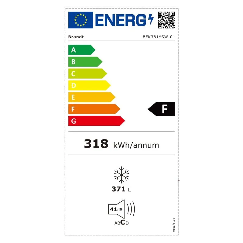 Congélateur coffre - BFK381YSW - BRANDT