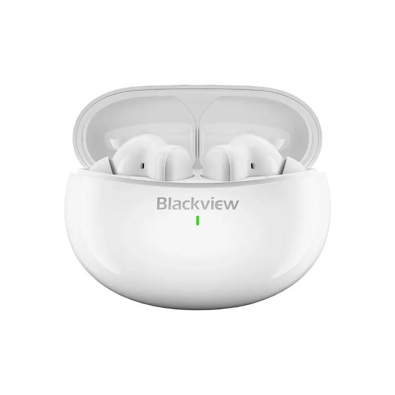 Écouteurs sans fil Airbuds 30 blanc, traduction IA en 134 langues - BLACKVIEW - CAS_BV_AIRB_30_WH