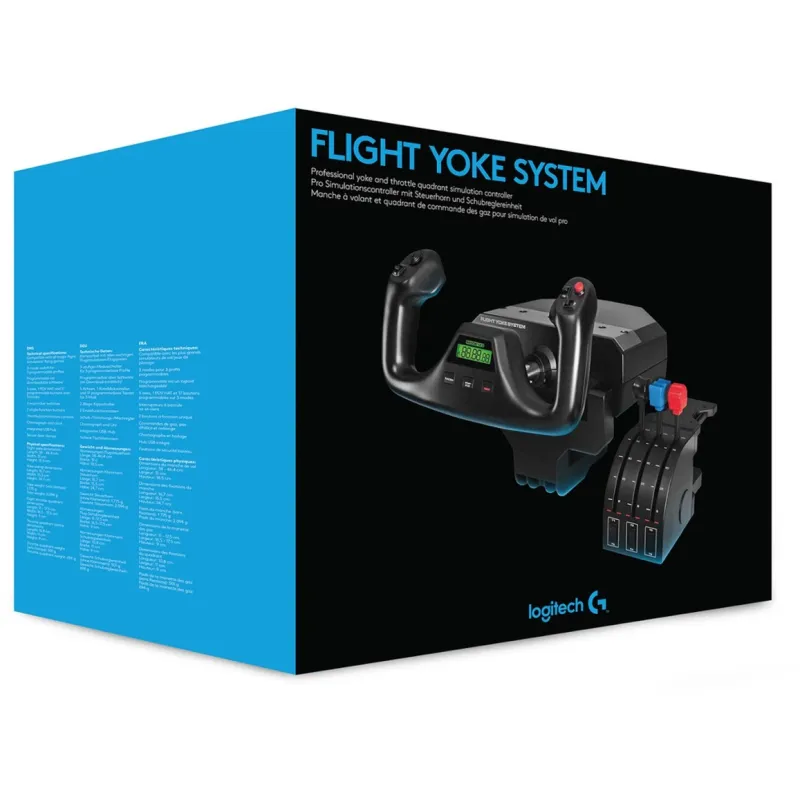 Manche et manette de simulation Pro Flight Yoke System - LOGITECH - LOG_945-000004
