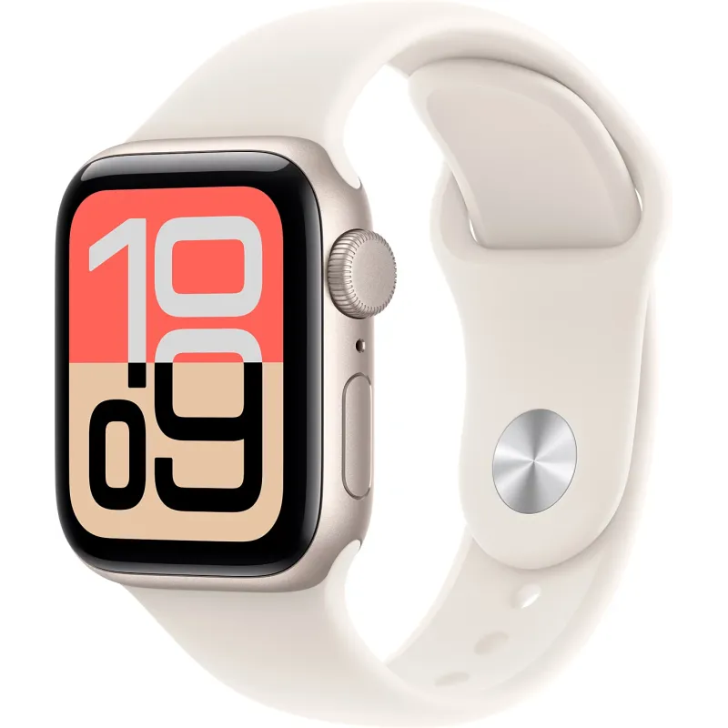 Apple Watch SE 3 GPS 40mm boîtier en aluminium lumière stellaire - APPLE - APP_MEH54ZR/A
