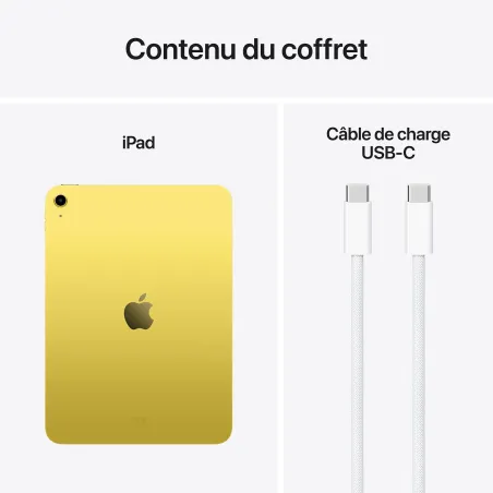 iPad 11" A16 Wi-Fi 128Go jaune - APPLE - APP_MD4D4TY/A