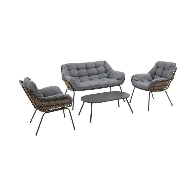 Salon de jardin PAOPAO Gris / Graphite - HESPERIDE