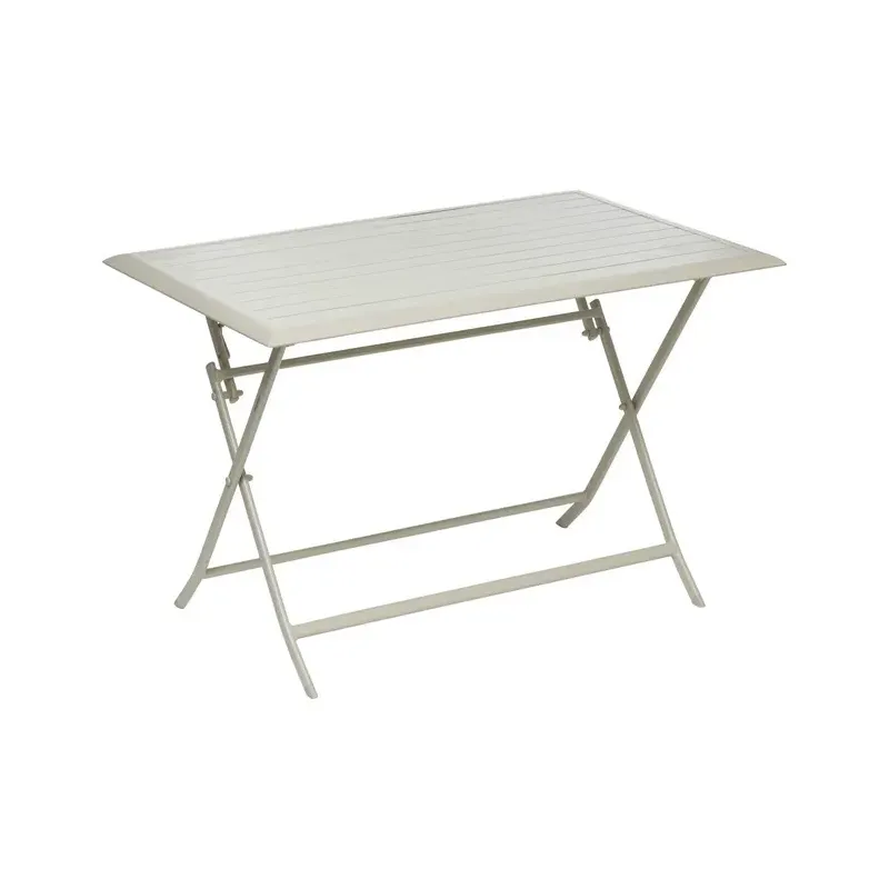 Table de jardin pliante rectangulaire AZUA Argile - HESPERIDE