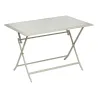Table de jardin pliante rectangulaire AZUA Argile - HESPERIDE