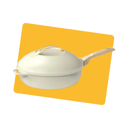 Poêle la Fabuleuse 8en1 blanc meringue 24cm - COOKUT