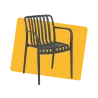 Fauteuil de jardin anthracite - HESPERIDE