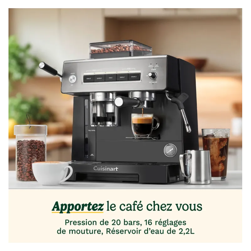 Machine à express Grind & Brew 2,2L - CUISINART - EM640E