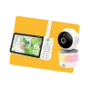 Babyphone panoramique/inclinable avec écran LCD HD 720p 5" Blanc LEAPFROG - Dès la naissance