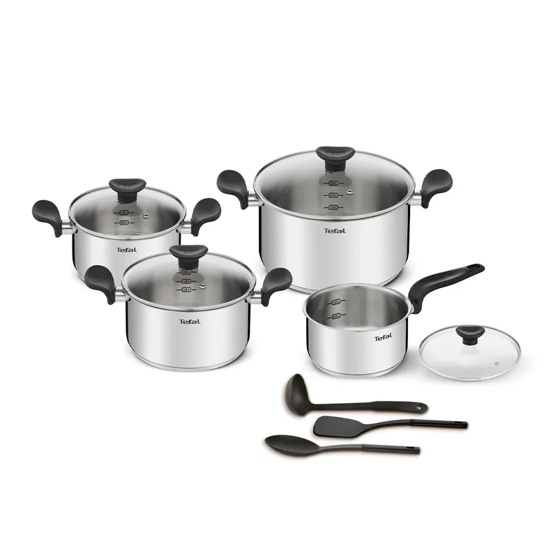 Batterie de cuisine 11 pièces induction Primary - TEFAL - E308S