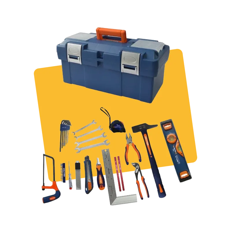 Boîte à outils de mécanicien 40 pièces DEXTER pour le stockage et déplacements