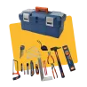 Boîte à outils de mécanicien 40 pièces DEXTER pour le stockage et déplacements
