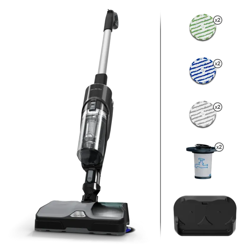 Aspirateur Balai Laveur sans Fil - X-Combo 2-en-1 ROWENTA - GZ3039WO