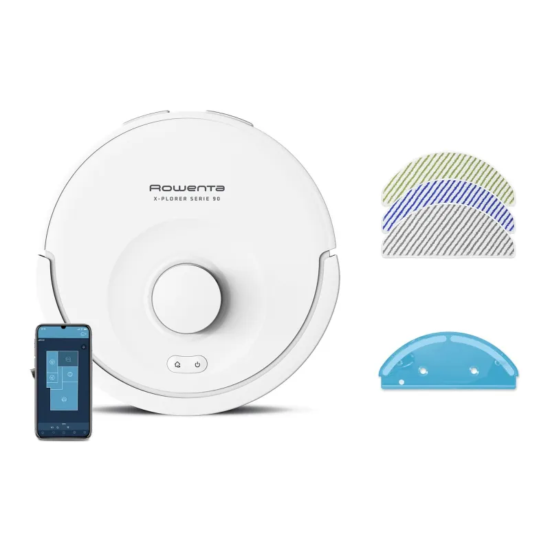 Aspirateur robot laveur X-Plorer Serie 90 blanc - ROWENTA - RR8777WH