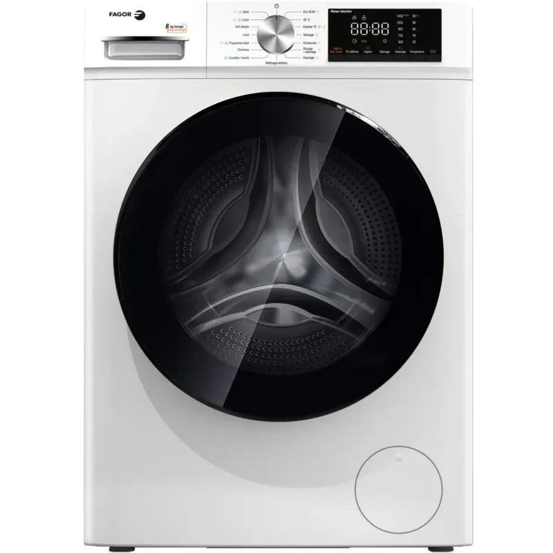 Lave-linge séchant hublot 8/5kg 1400 trs/min blanc - FAGOR - FLS0805IDAW