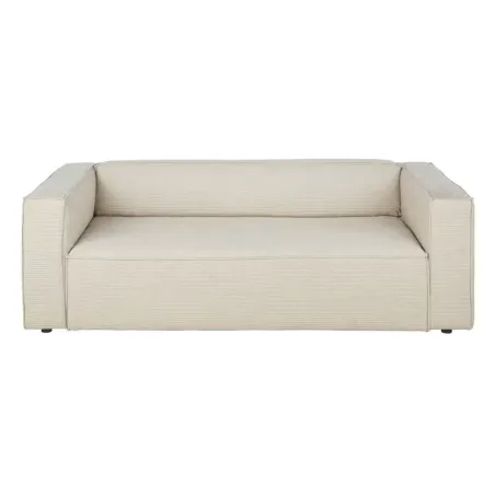 Fakir - Canapé 3 places en velours côtelé beige - MAISONS DU MONDE