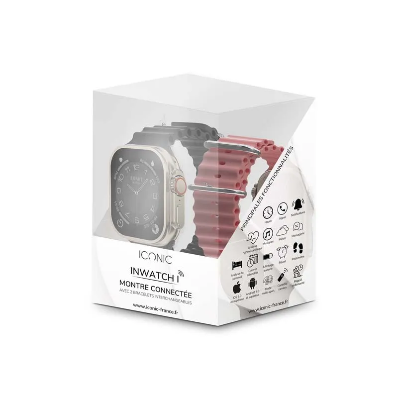 Montre connectée gold Inwatch I cadran doré - ICONIC - INWATCHIGOLD12