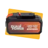 Batterie 2 x 20V 4Ah Dual Power pour outil 40V Noir/Orange