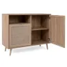 Buffet 2 portes 1 niche impression rotin - CALICOSY - 14857133