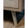 Buffet 2 portes 1 niche impression rotin - CALICOSY - 14857133