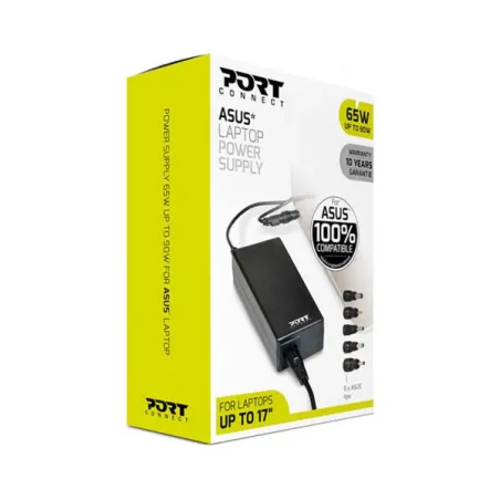 Chargeur secteur pour ordinateur portable avec plusieurs embouts 65W - PORT DESIGNS - 900093B-AS