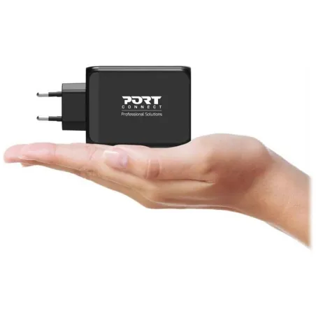 Chargeur secteur GaN 120W 3x USB-C + 1x USB-A Noir - PORT DESIGNS - 900107-EU