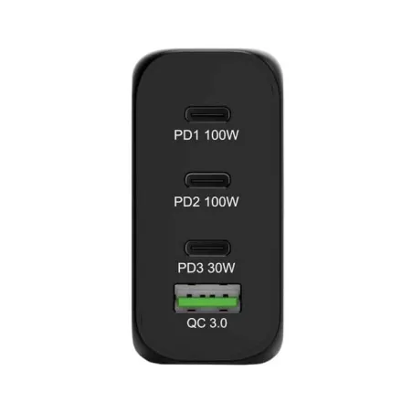 Chargeur secteur GaN 120W 3x USB-C + 1x USB-A Noir - PORT DESIGNS - 900107-EU
