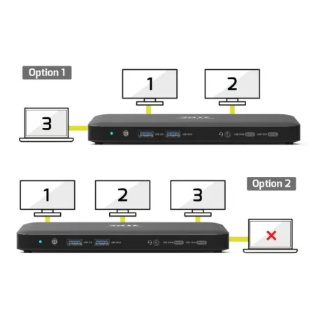 Station d’accueil USB-C 100W 11 ports 3 x 4K Noir - PORT DESIGNS - 901910V2EU