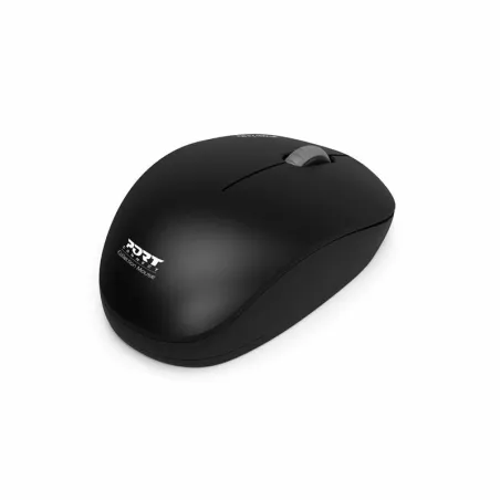 Souris sans fil Ambidextre 2.4 GHz 1600 DPI Noir - PORT DESIGNS - 900540