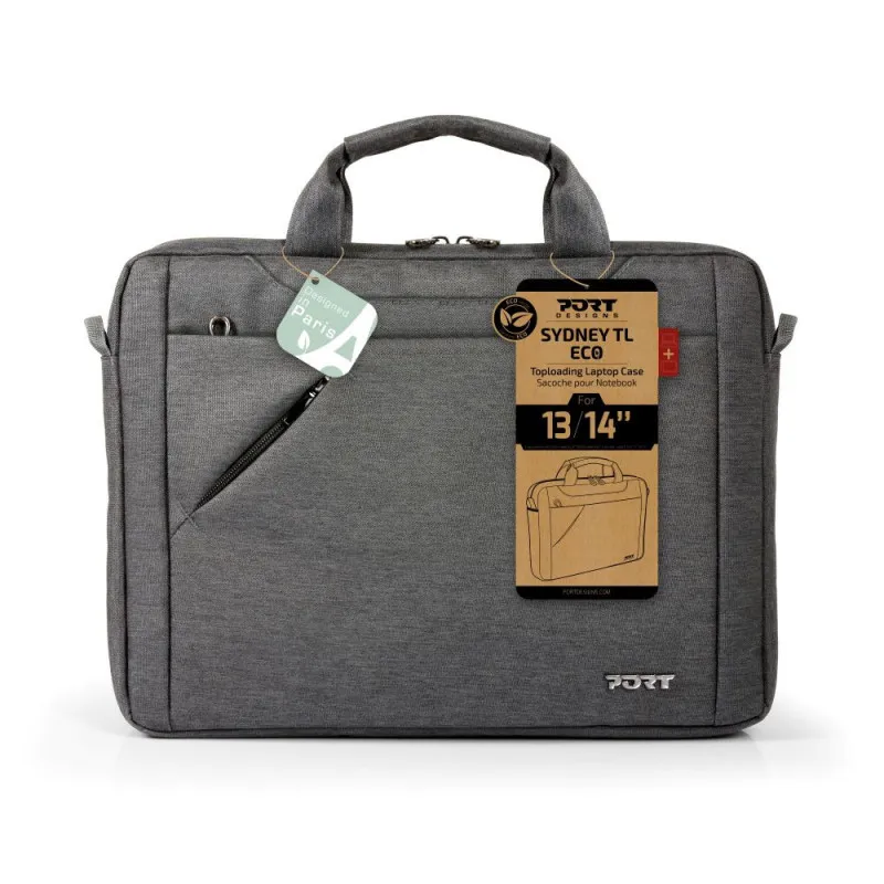 Sacoche PC portable Eco Sydney 13/14" Gris - PORT DESIGNS - 135178