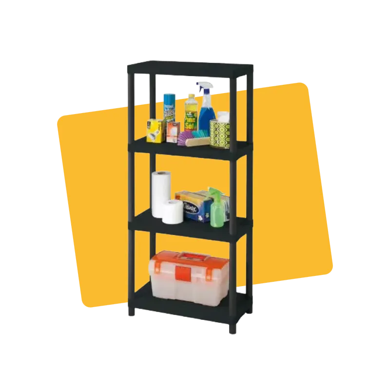 Etagère en résine 4 tablettes