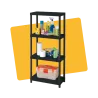 Etagère en résine 4 tablettes
