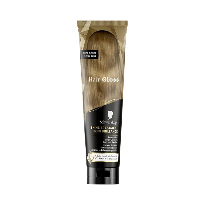 Coloration semi-permanente Hair Gloss Blond Beige à l’huile de coco 150 ml - SCHWARZKOPF
