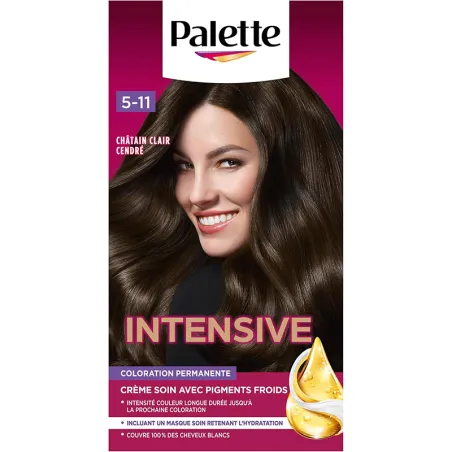 Coloration permanente Palette Intensive 5.11 Châtain Clair Cendré - SCHWARZKOPF