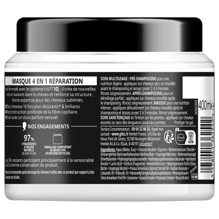 Masque 4en1 Ultimate Repair Réparation 400ml - GLISS