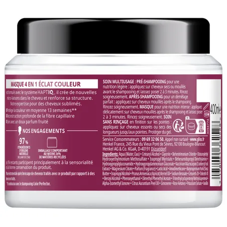 Masque 4en1 Éclat Couleur 400ml - GLISS