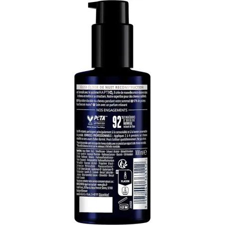 Soin Élixir Nuit Reconstruction 100ml - GLISS