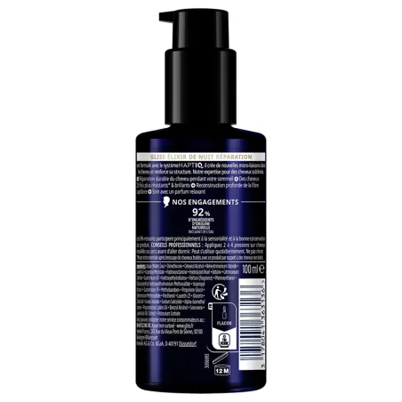 Soin Élixir de nuit réparation 100ml - GLISS