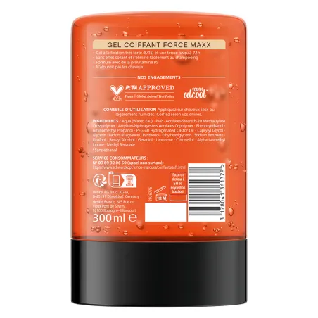 Gel coiffant Maxx Power 300ml - TAFT