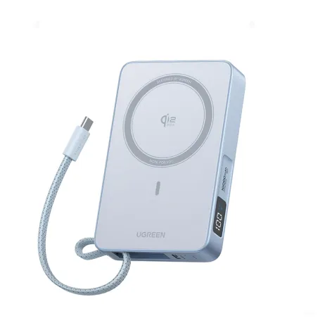 Powerbank MagFlow 10000 mAh Qi2 25W Bleu - UGREEN - UGPB65958BW