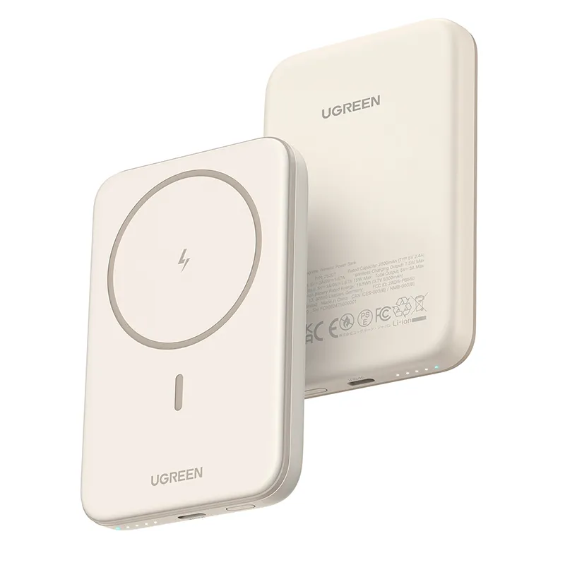 Powerbank Mini MagSafe 5000 mAh 7,5W Beige - UGREEN - UGPB25207