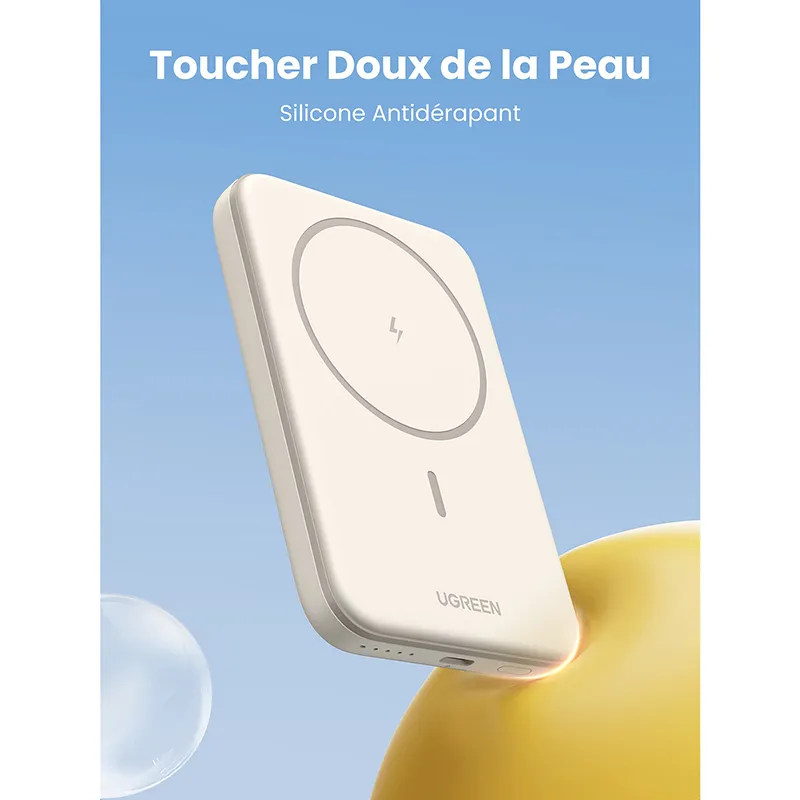 Powerbank Mini MagSafe 5000 mAh 7,5W Beige - UGREEN - UGPB25207