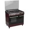 Cuisinière Gaz Butanette 5 feux 60x90cm Rouge - DEROSSO - DR-9060GW1-R