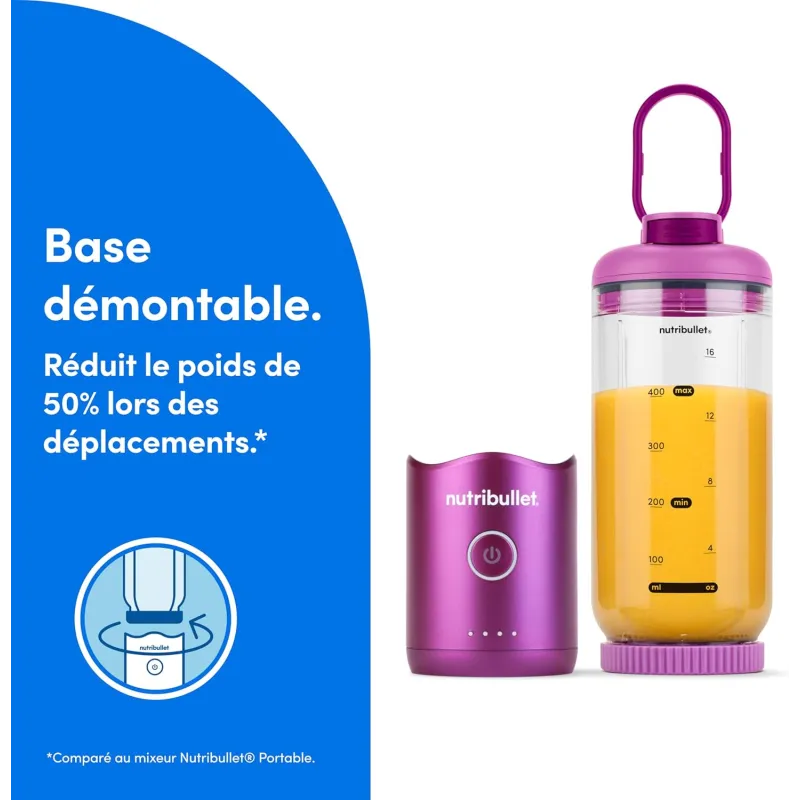 Blender Flex portable 590ml violet - NUTRIBULLET - NBP013VT