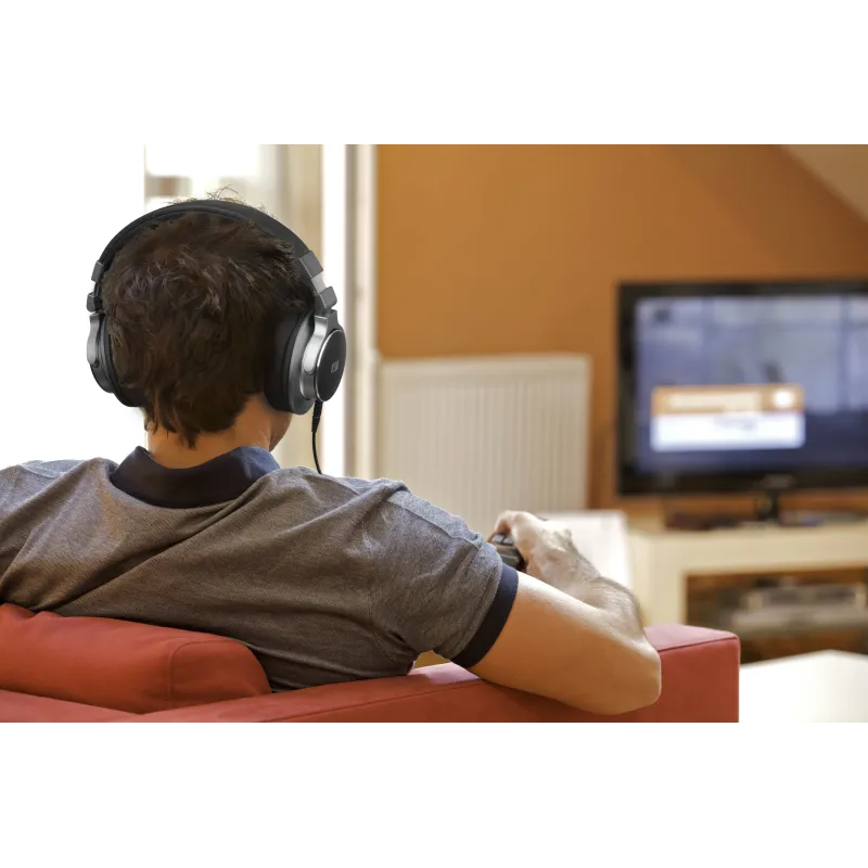Casque TV filaire noir - MUSE - M275CTV