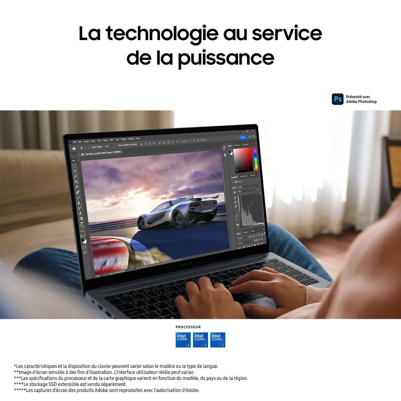 PC portable Galaxy Book 4 15,6" 16/512Go Intel Core i5 Windows 11 Famille - SAMSUNG - POR_SAM_NP750XGJKG